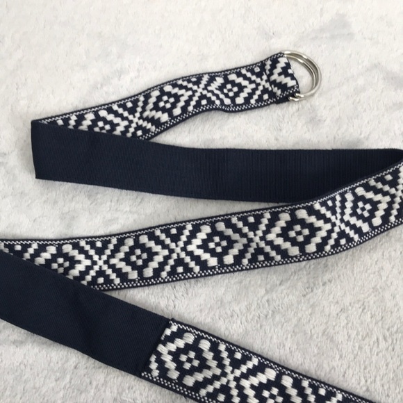 ๐ BELT navy blue d ring Aztec print - Picture 5 of 5